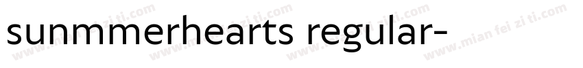 sunmmerhearts regular字体转换